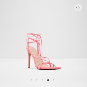 These hot pink strap oh heels are so fun and comfortable.